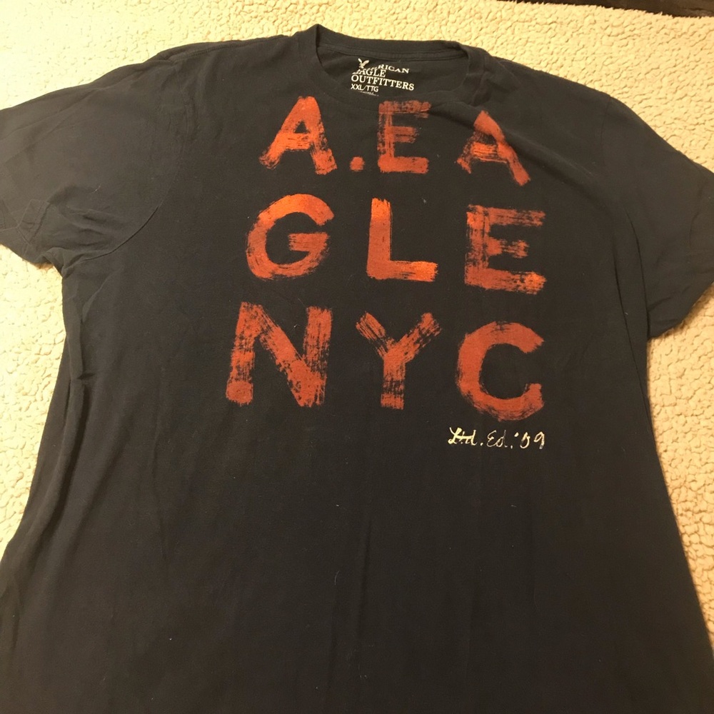 Men’s T-shirt. Shortsleeve navy blue